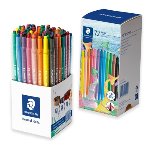 Staedtler Wax Twister Crayons - Cup of 72